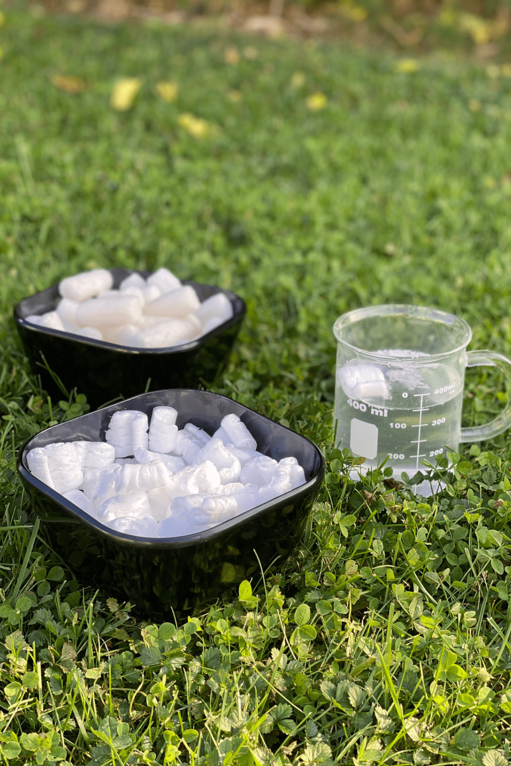 packing peanuts experiment