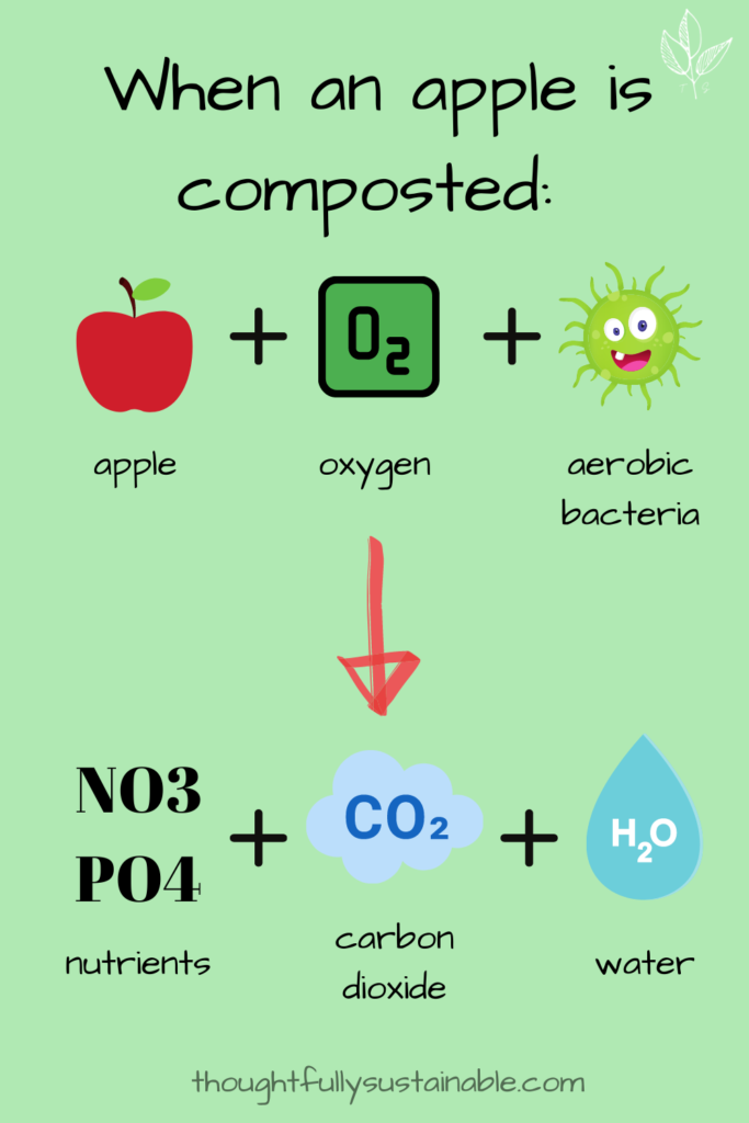 infographic showing the chemical equation of nitrate converts with oxygen during decomposition