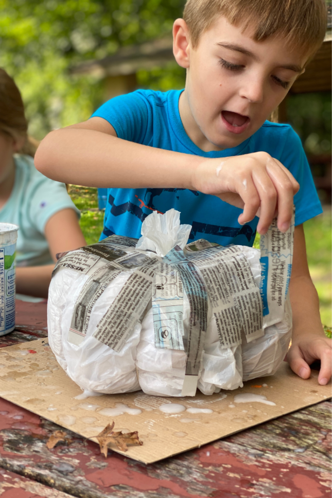 Make a Recycled Paper Mâché Pumpkin from Trash – Thoughtfully Sustainable