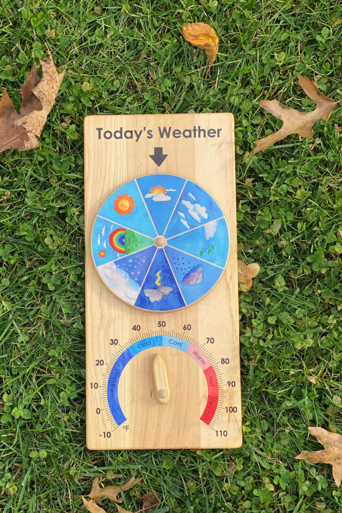 weather chart on grass