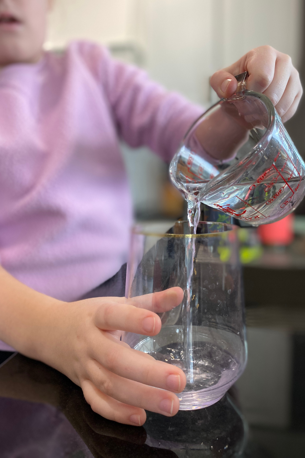 freezing water experiment outside