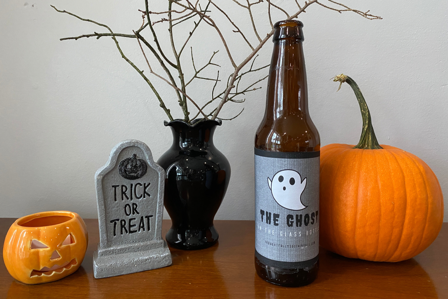 Easy Ghost in the Glass Bottle Halloween Science Experiment