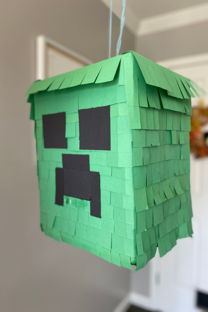 How to Make an Easy DIY Minecraft Creeper Piñata + 3 Free Piñata Filler  Ideas – Thoughtfully Sustainable