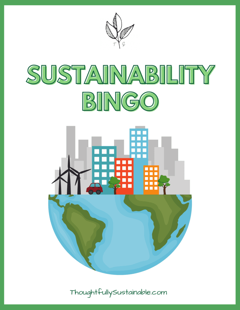 sustainability bingo