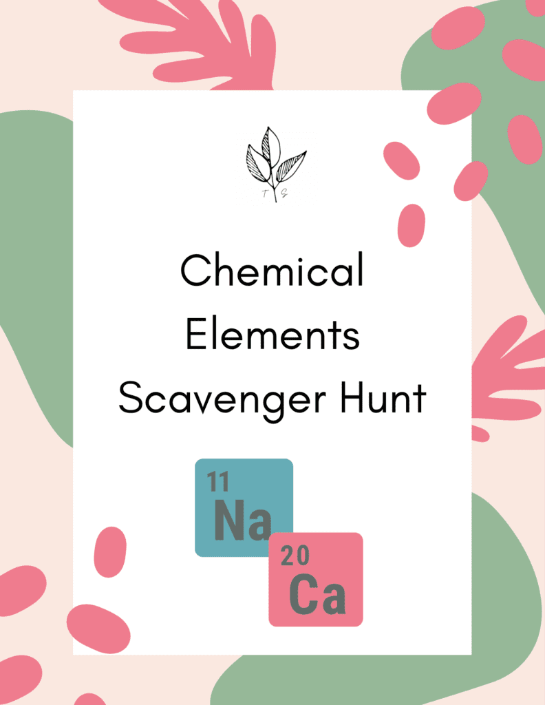 Chemical elements scavenger hunt